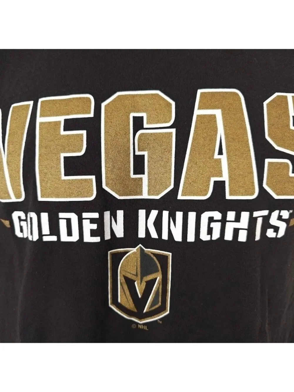 Vegas Golden Knights T Shirt Mens Size Medium Black NHL Hockey